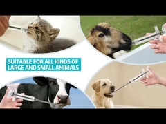 5 мл многоразового использования пластикового стального ветеринарного шприца с точной шкалой для вакцинации животных